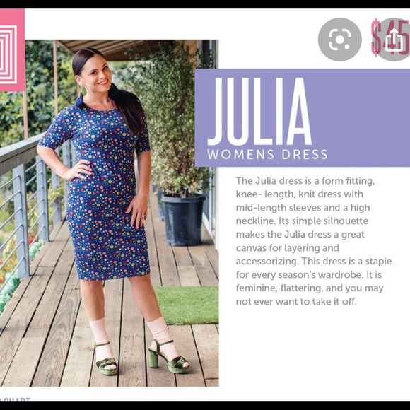 EUC Lularoe Julia Dress sz 3XL - Picture 3 of 3